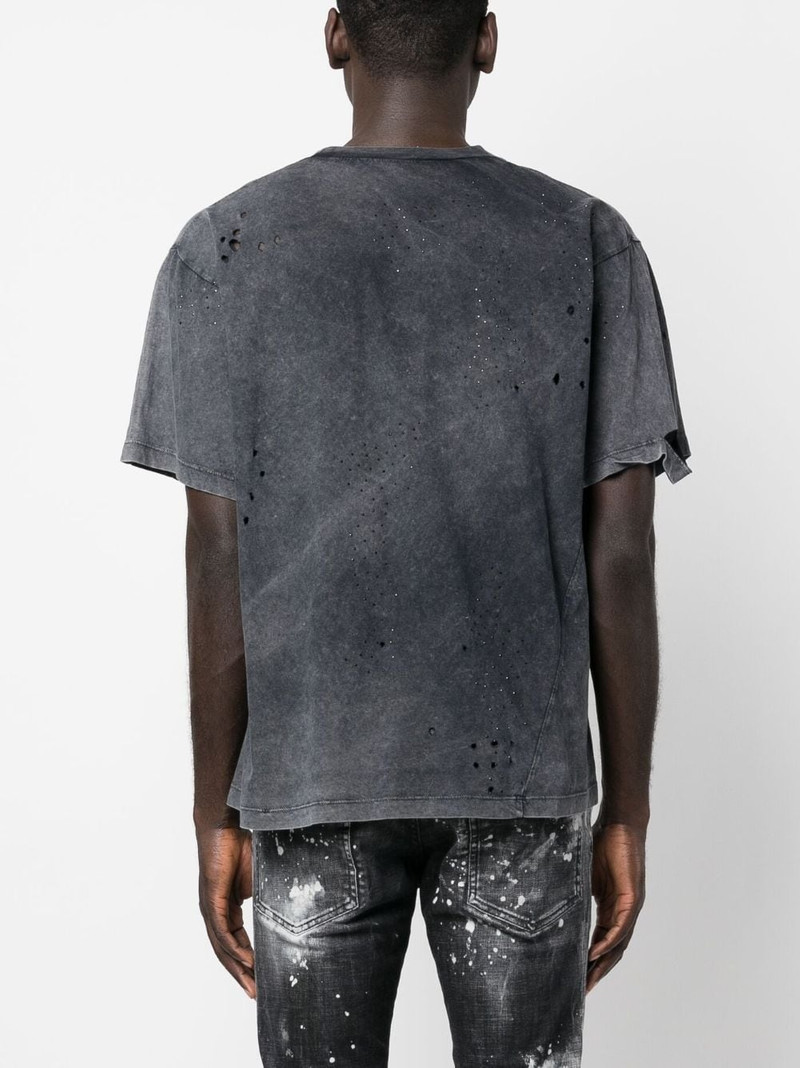 graphic-print distressed T-shirt 4
