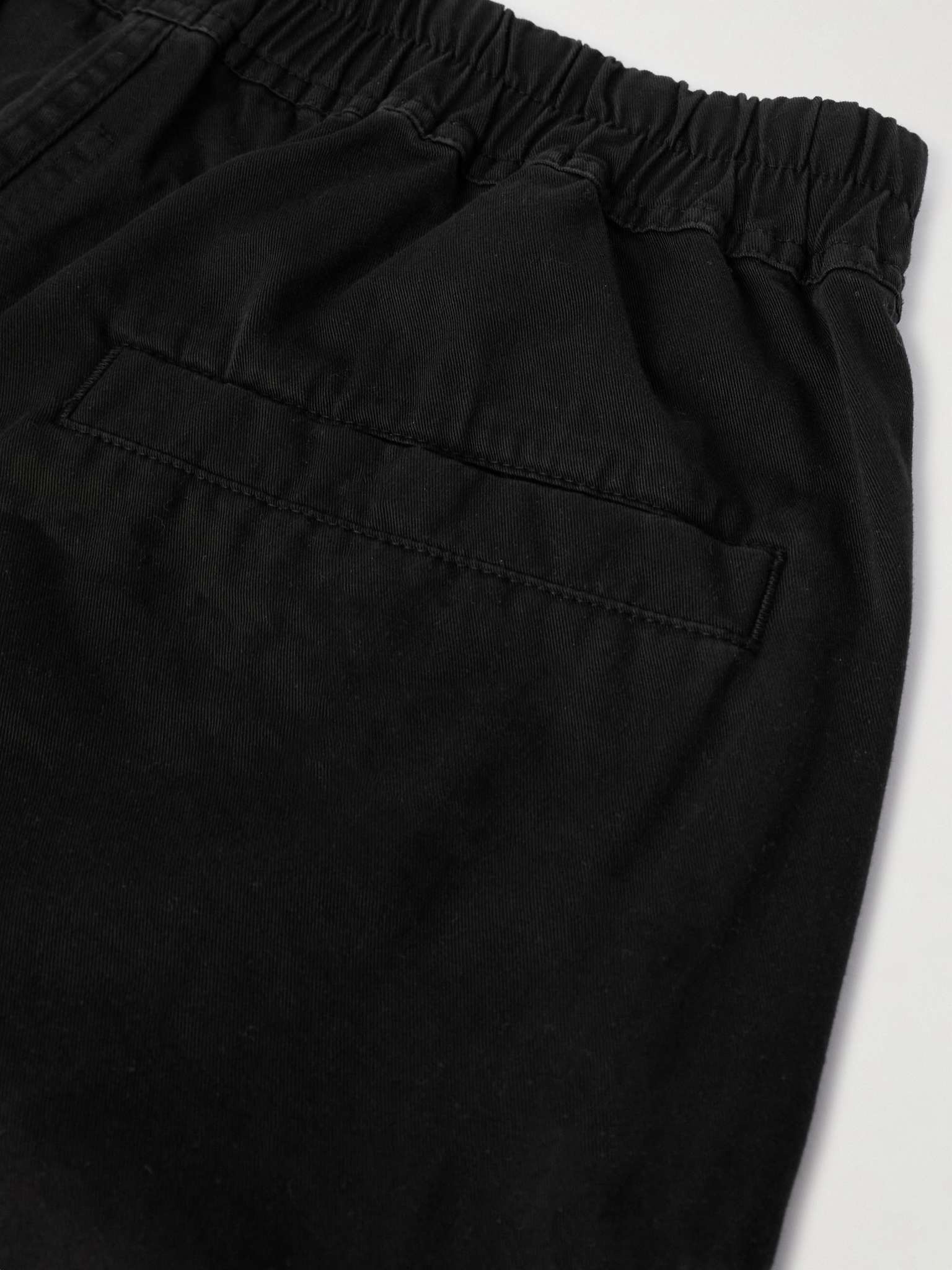 Bauhaus Wide-Leg Zip-Embellished Cotton-Twill Drawstring Shorts - 5