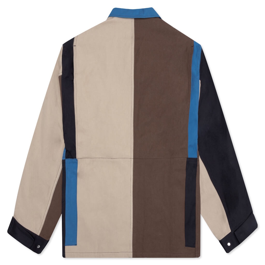 AMBUSH PANELLED WORKER JACKET - BROWN - 2