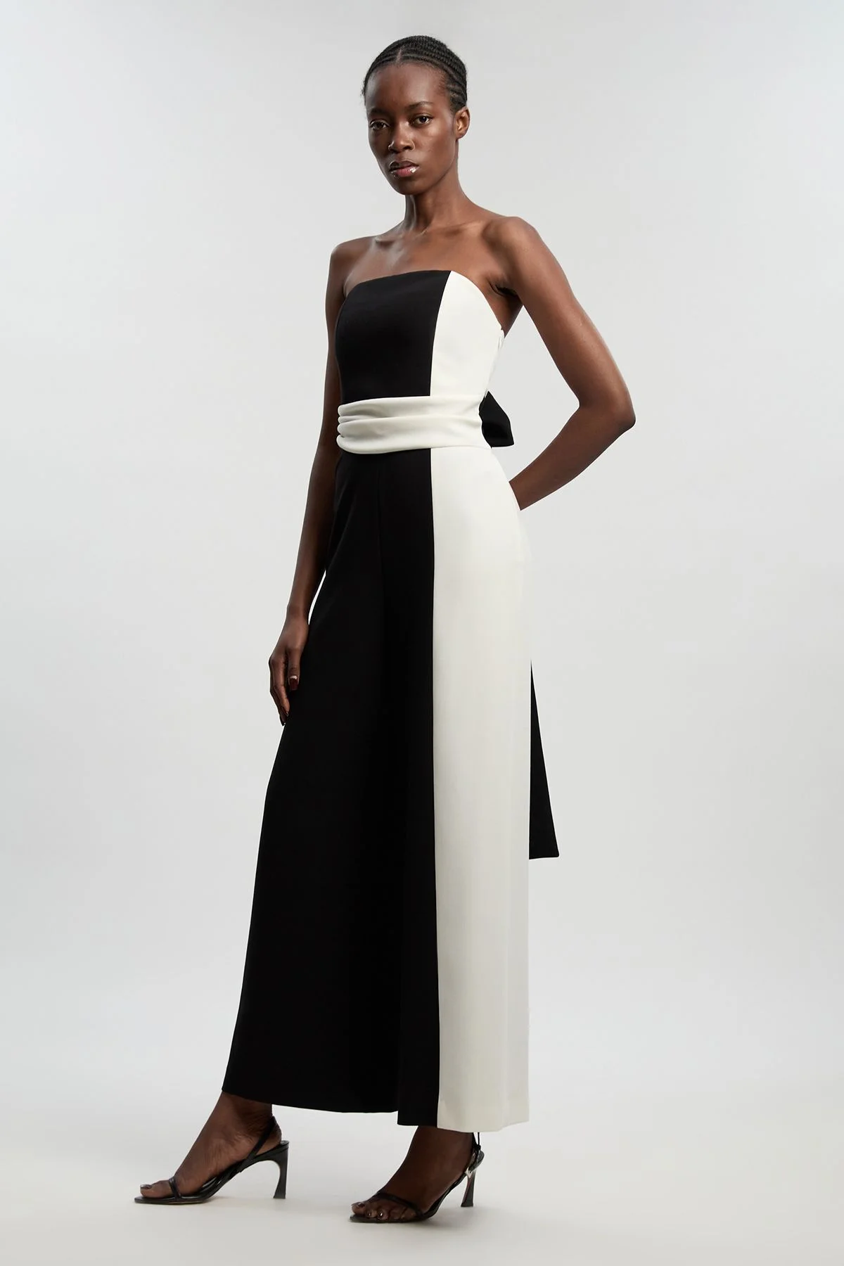 Petite Soft Tailored Bandeau Jumpsuit - 1