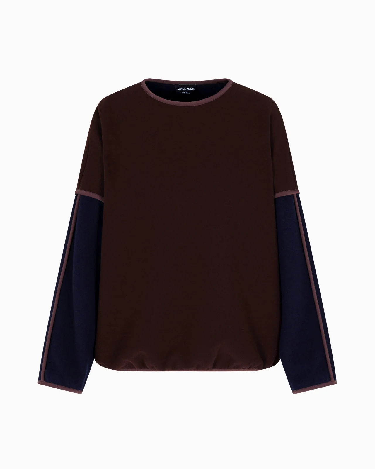 VIRGIN WOOL AND CASHMERE JERSEY SWEATSHIRT - 1