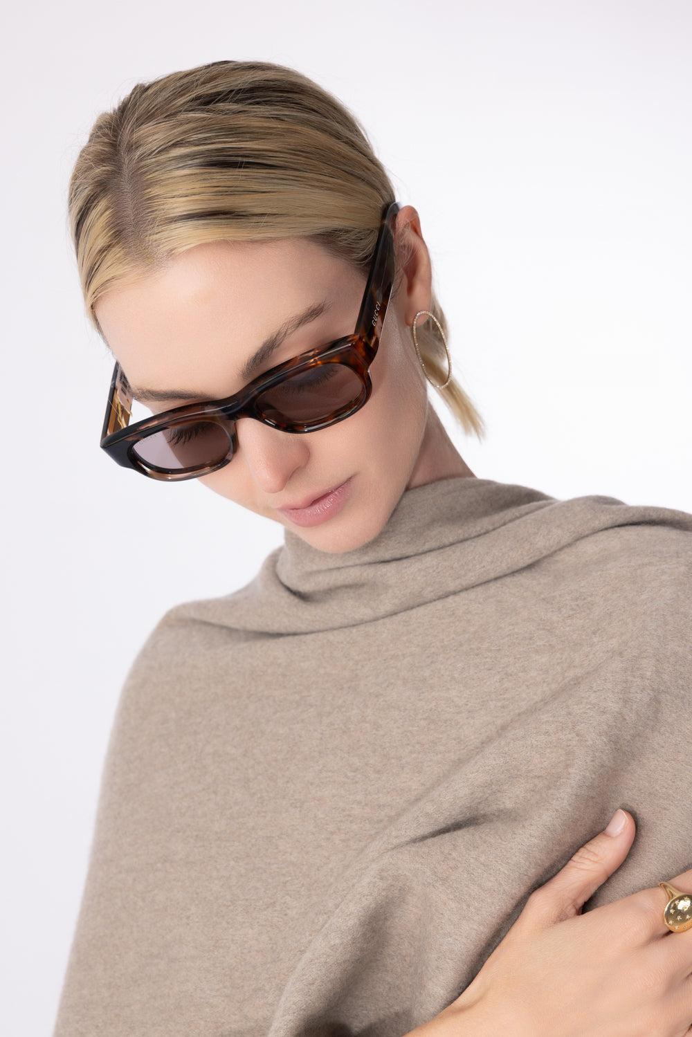 Transparent Rectangle Sunglasses - 2