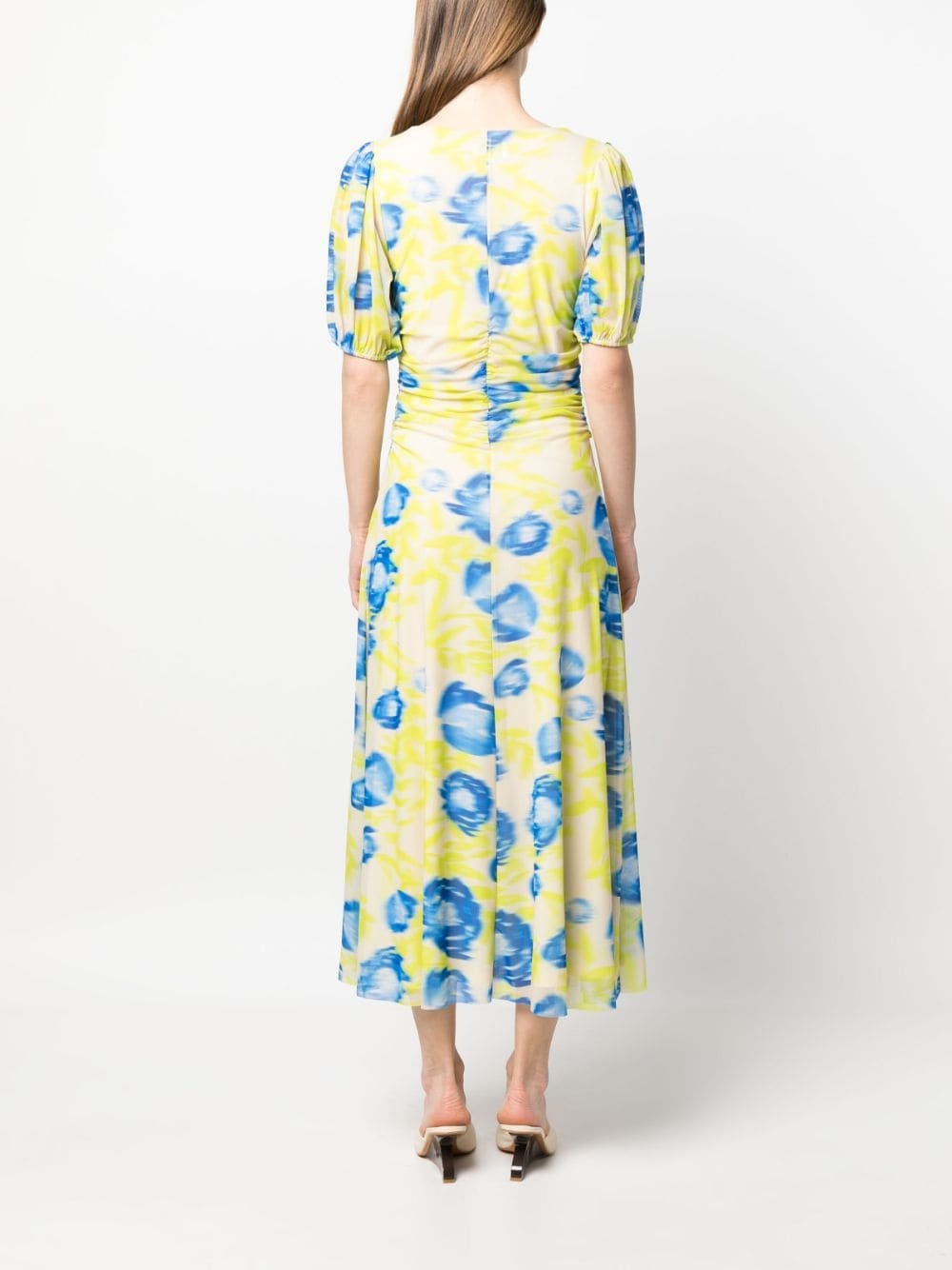 floral-print midi dress - 4