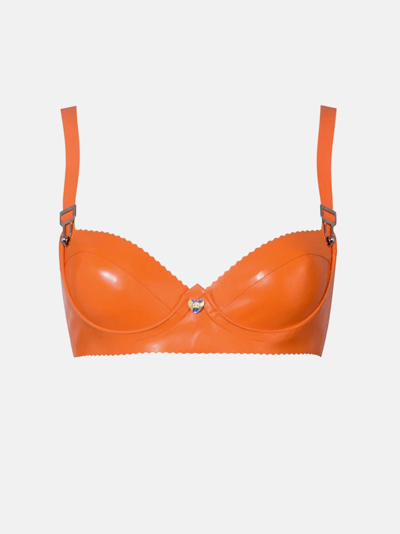 LATEX CHARISMA BRA TANGERINE 1