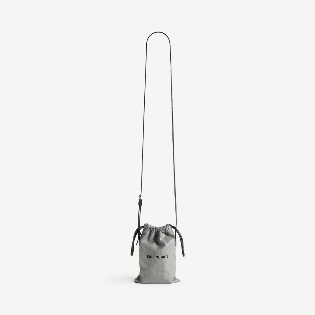 Men's Shopper Phone Holder in Balenciaga Grey - 1