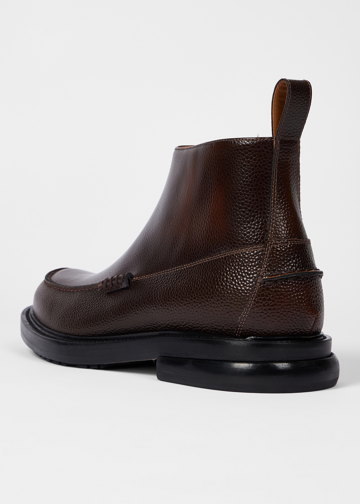 Paul Smith Brown Leather Garth Boots REVERSIBLE