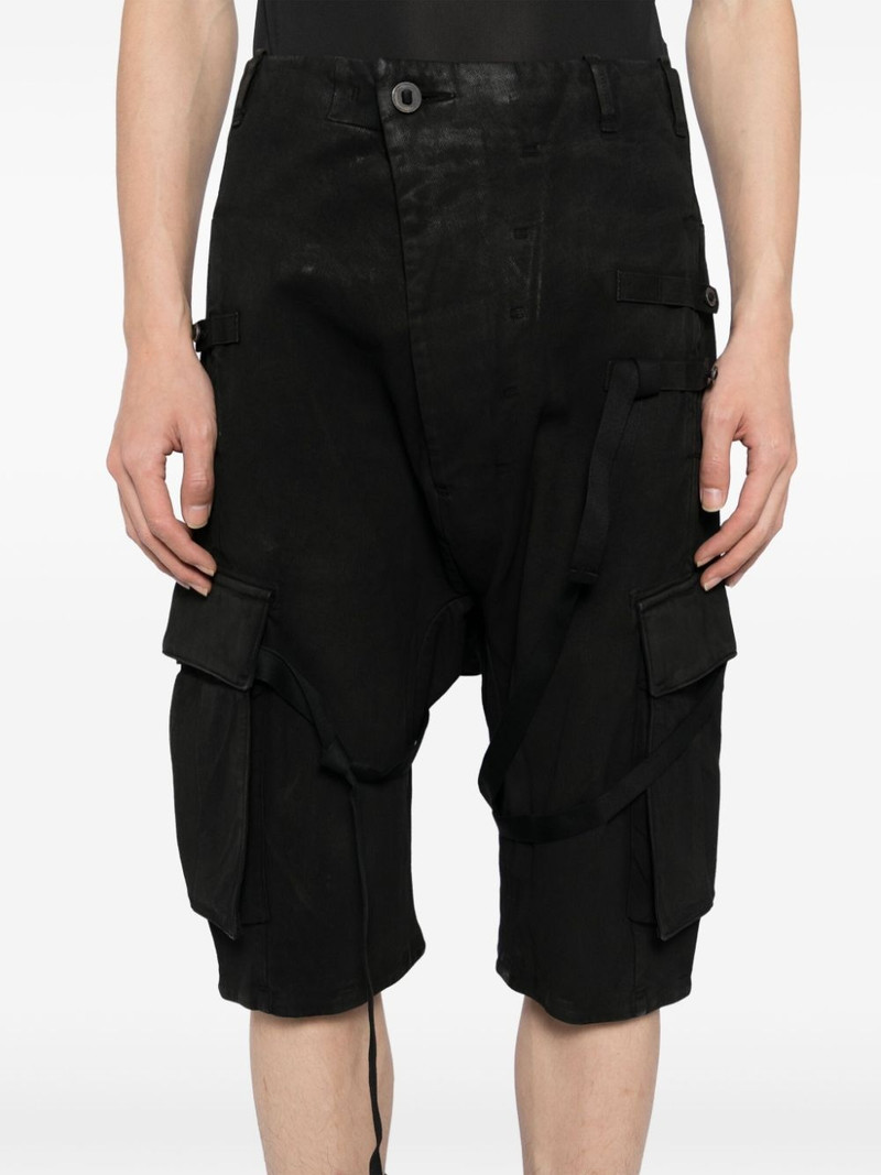 stonewashed cargo track shorts 5