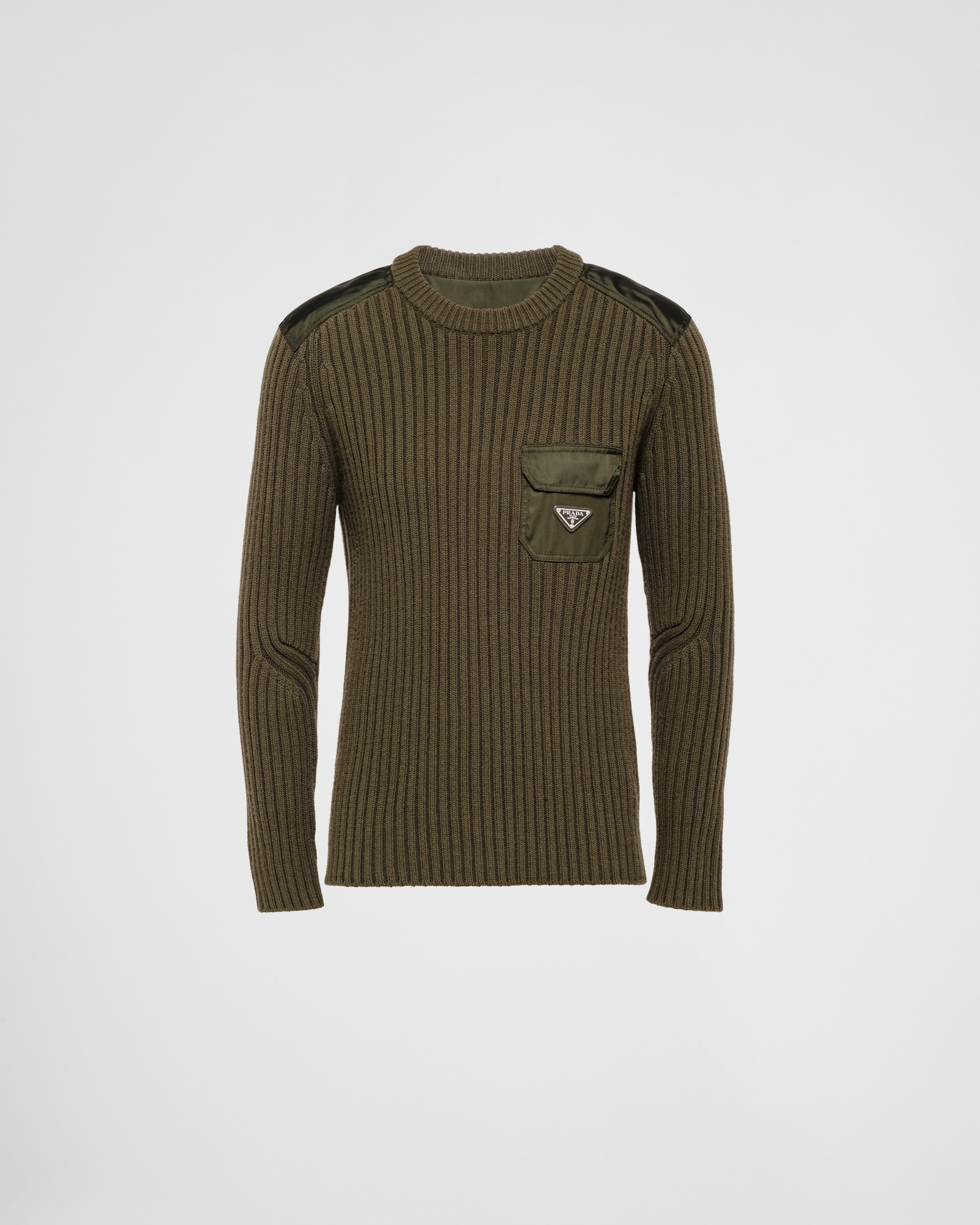 Wool and cashmere crew-neck sweater - 1