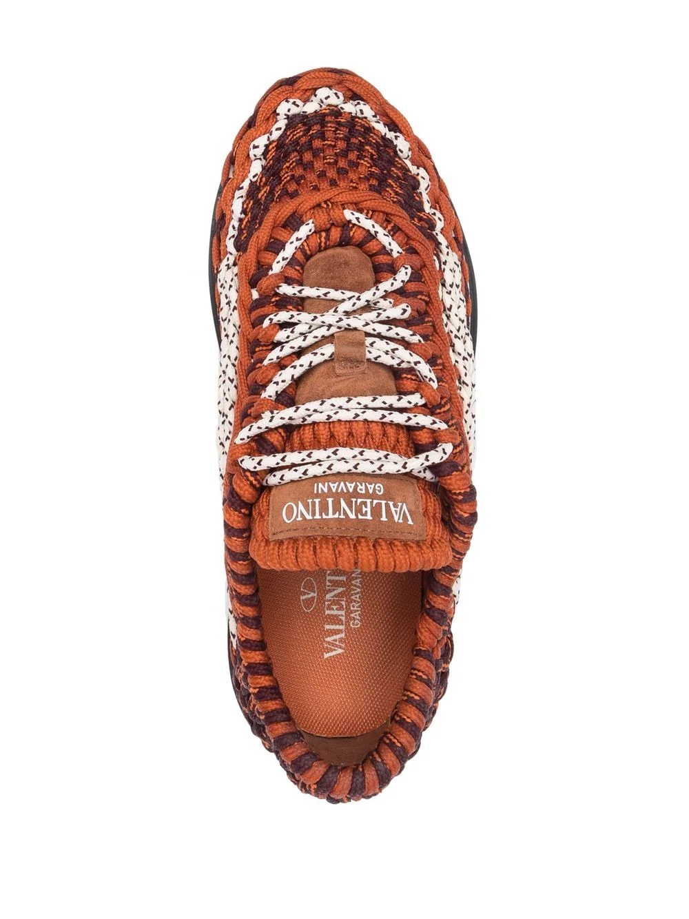 crochet low-top sneakers - 4