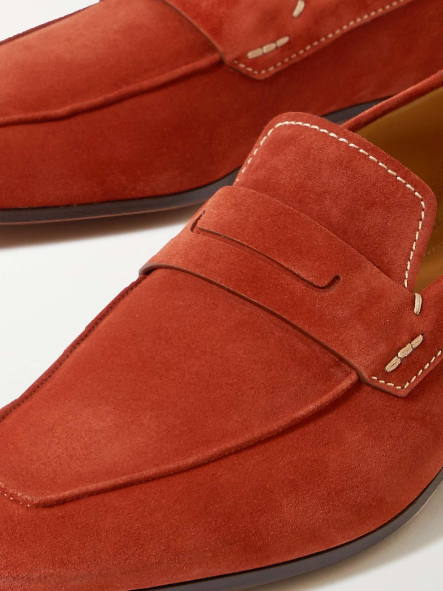 Lorenzo Suede Penny Loafers - 6