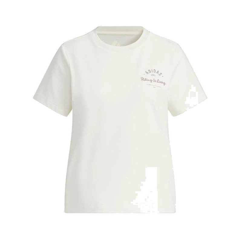 (WMNS) adidas Verbiage 짧은 소매 T-Shirt 아시아 Sizing 'Whtite' JN7777 1