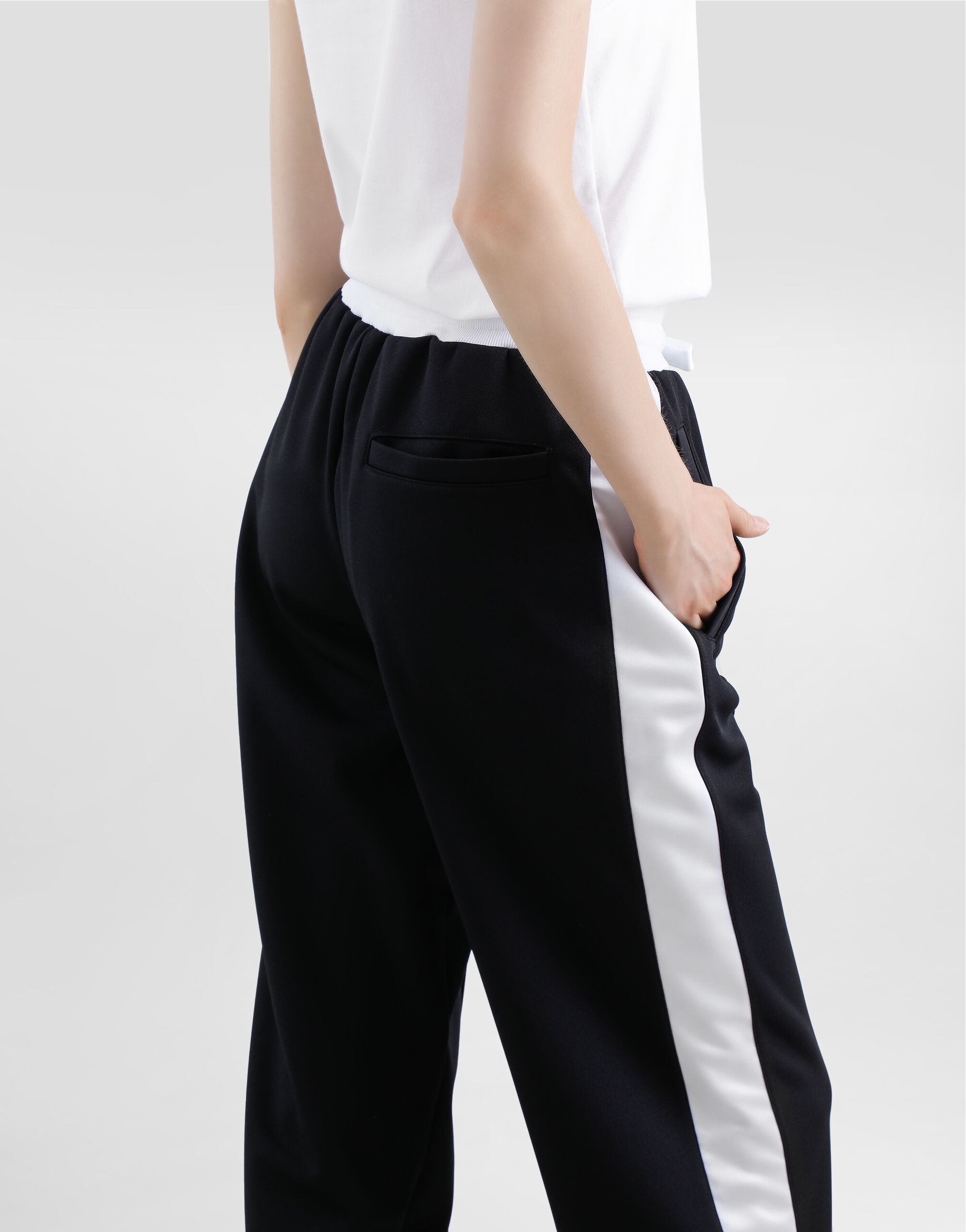 Triacetate jogging pants with DG logo embroidery - 6