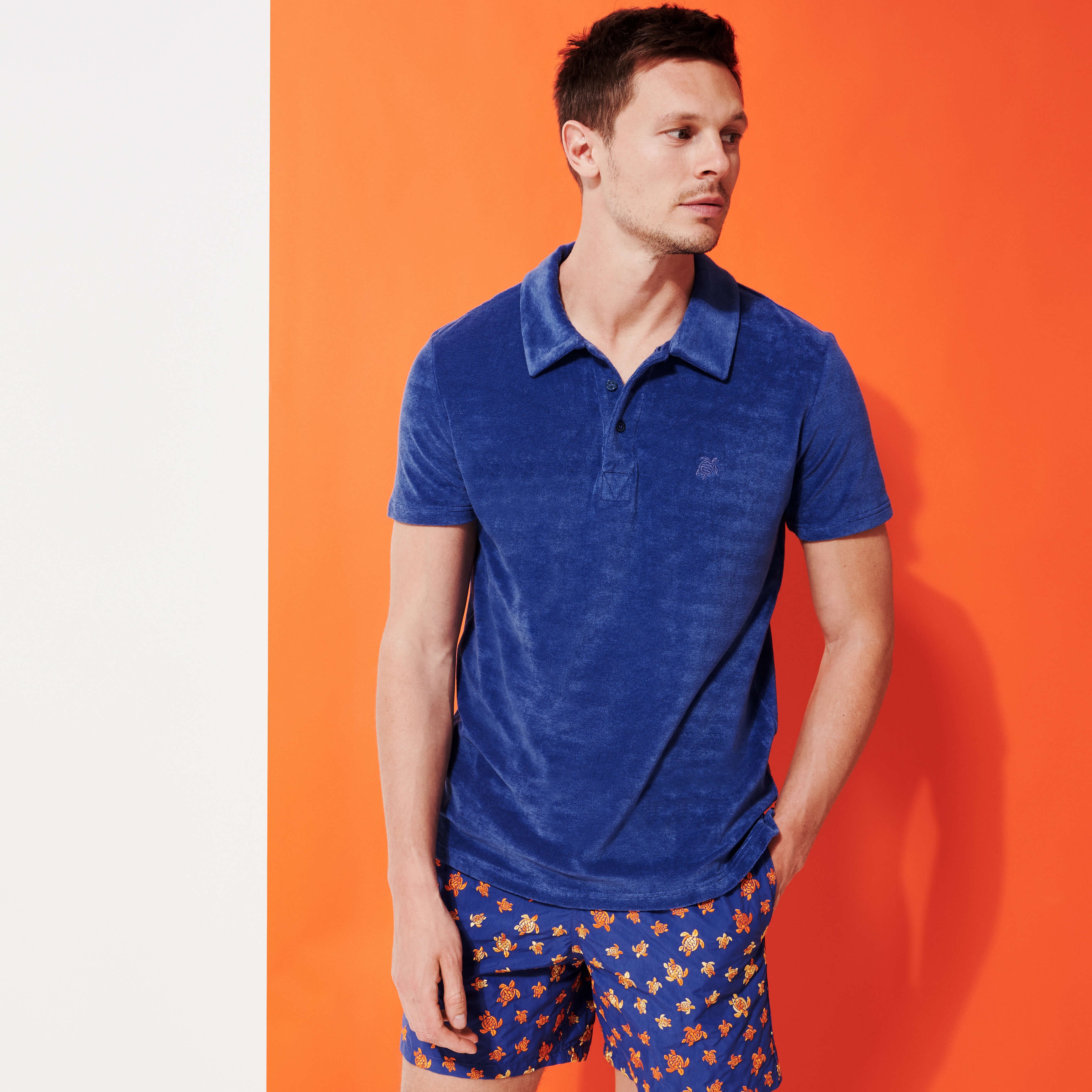 Men Jacquard Polo Solid - 3