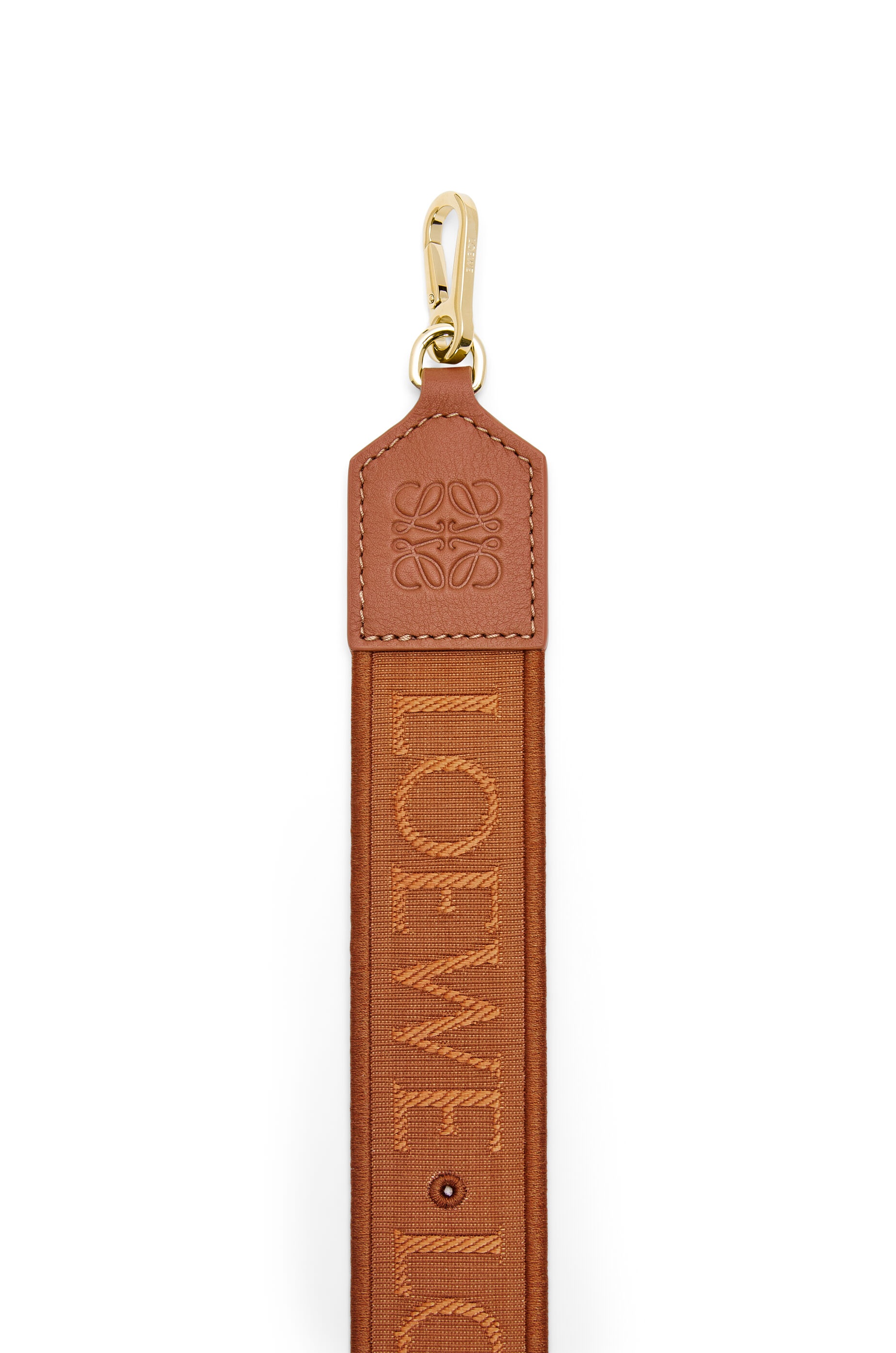 Anagram pin strap in jacquard and classic calfskin - 2