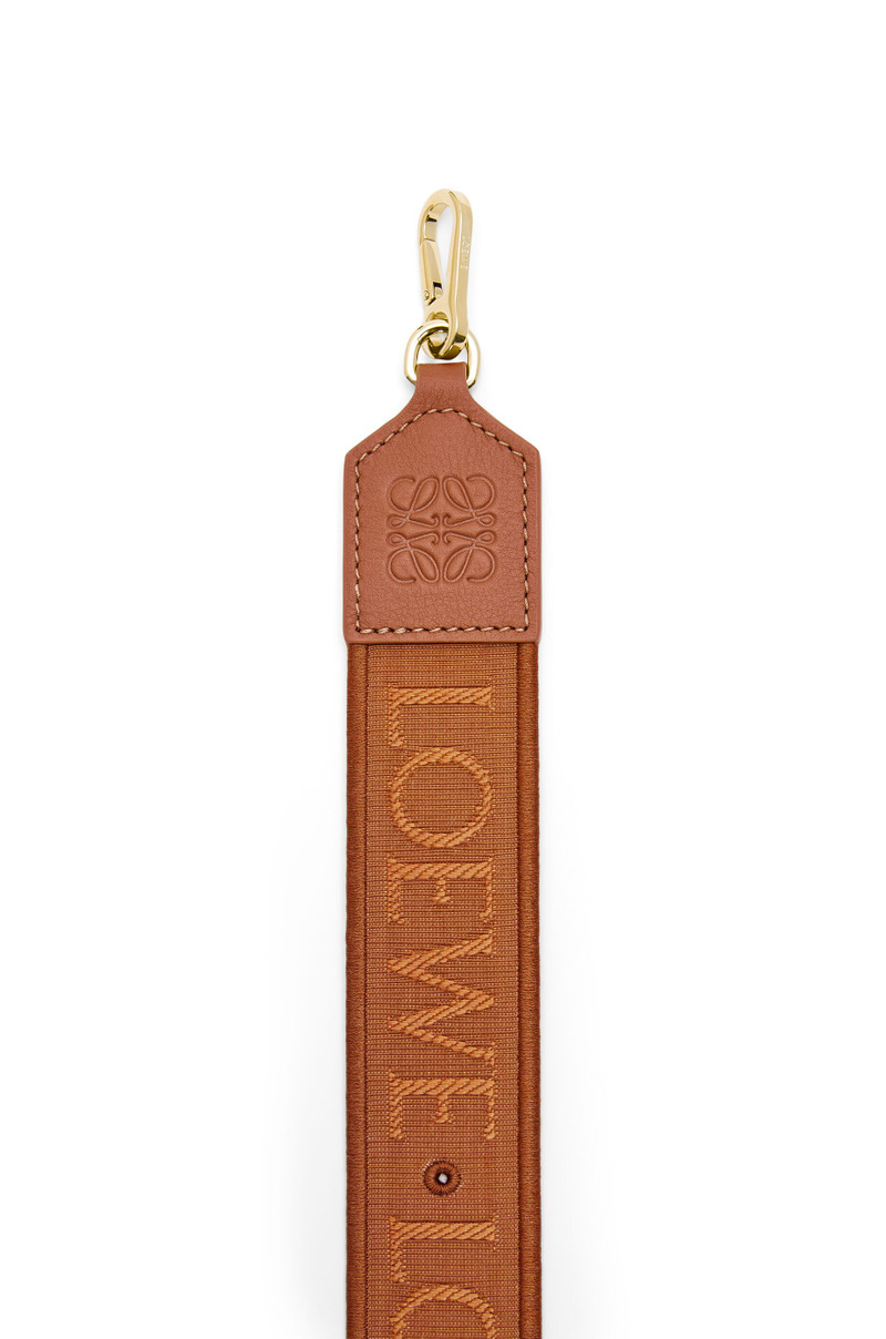Loewe Anagram pin strap in jacquard and classic calfskin outlook