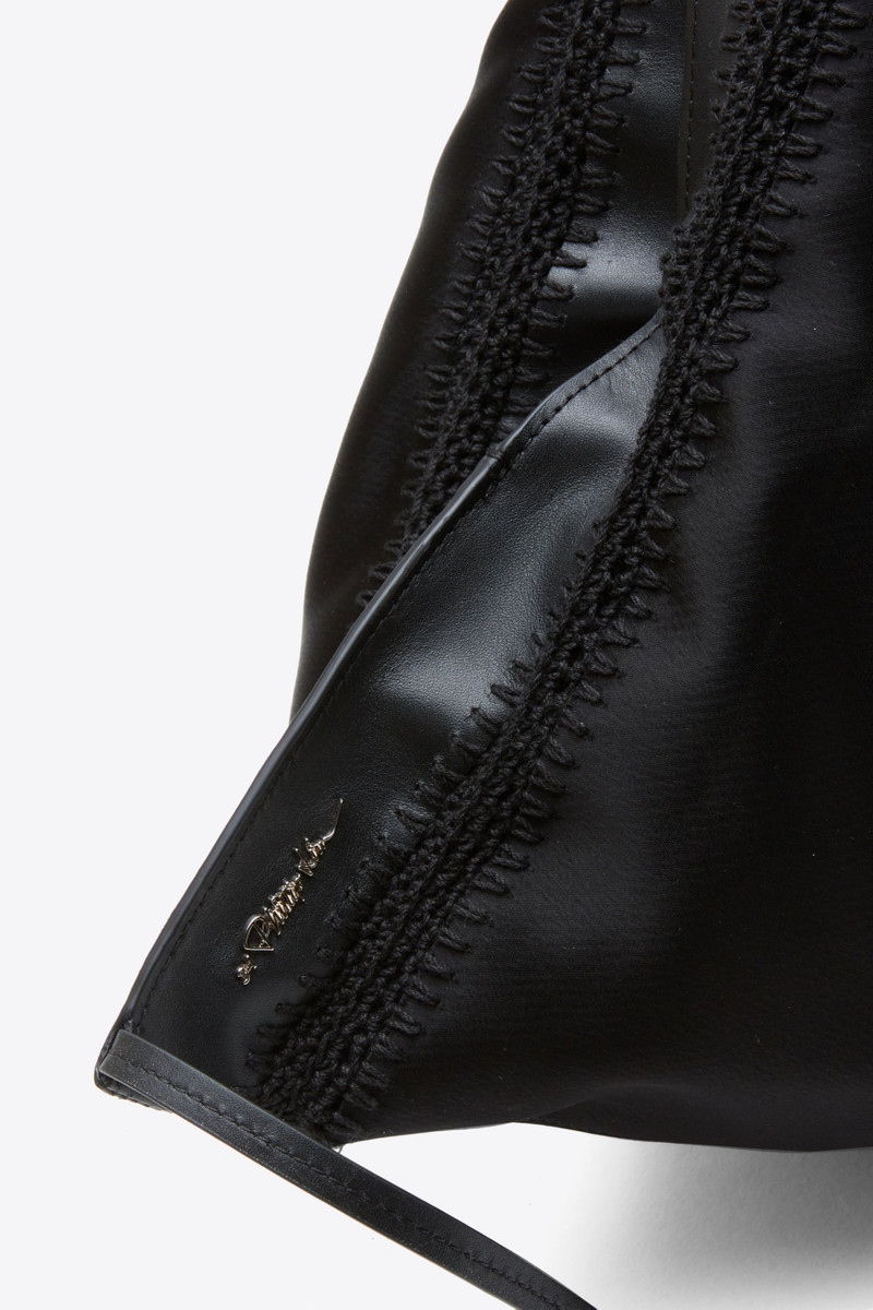Structured Satin Luna Medium Bag 4