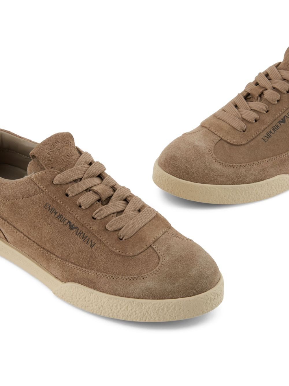 suede lace-up sneakers - 5
