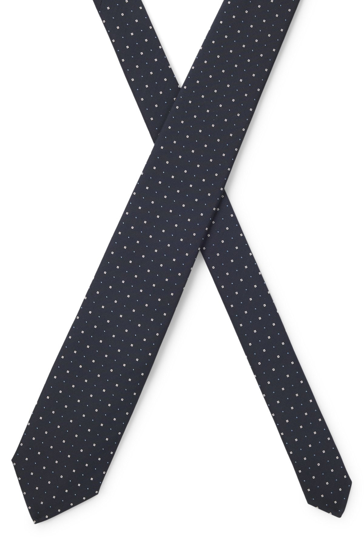 SILK-BLEND TIE WITH JACQUARD PATTERN - 4