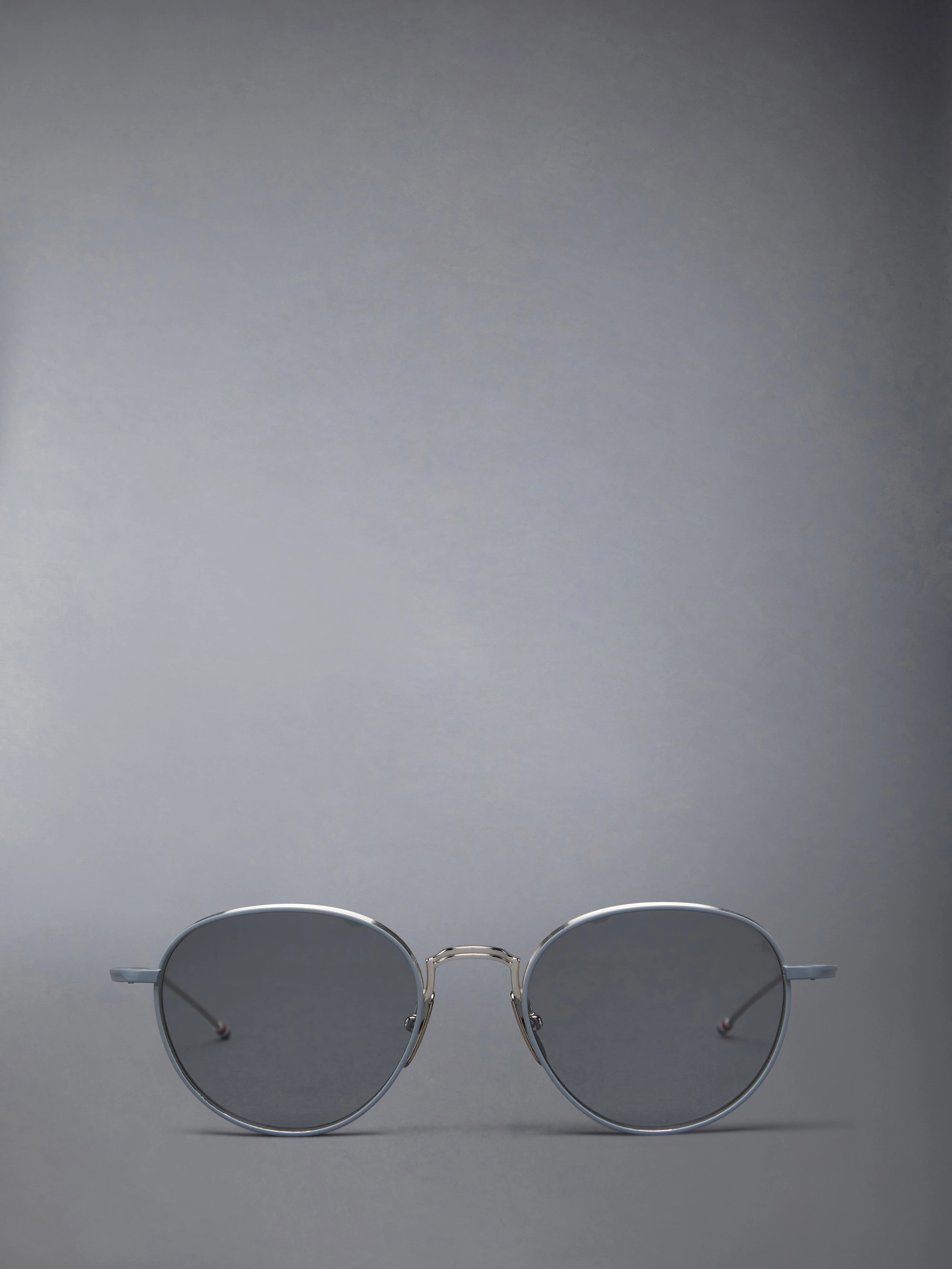 Titanium Round Sunglasses - 1