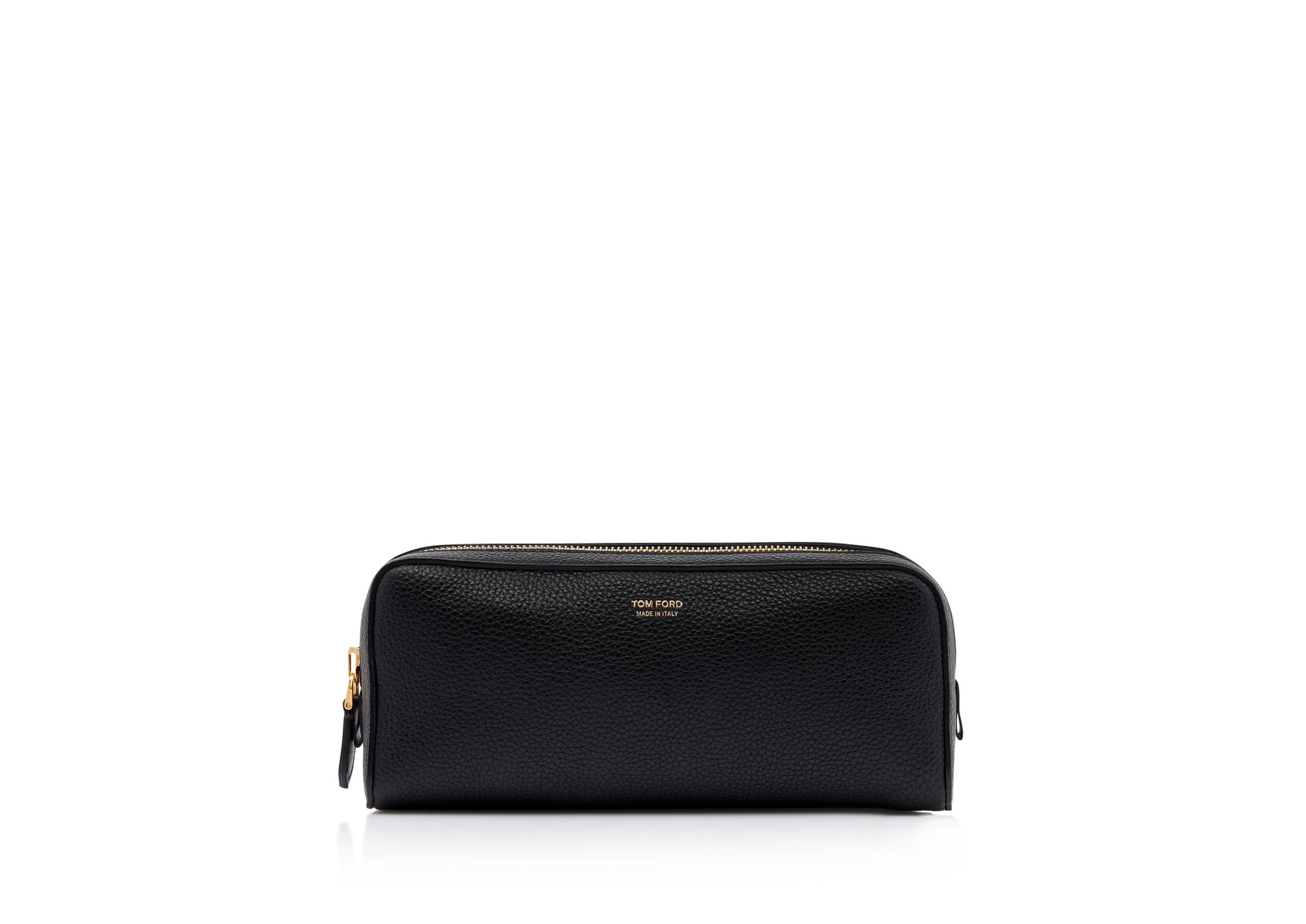 GRAIN LEATHER TOILETRY BAG - 1