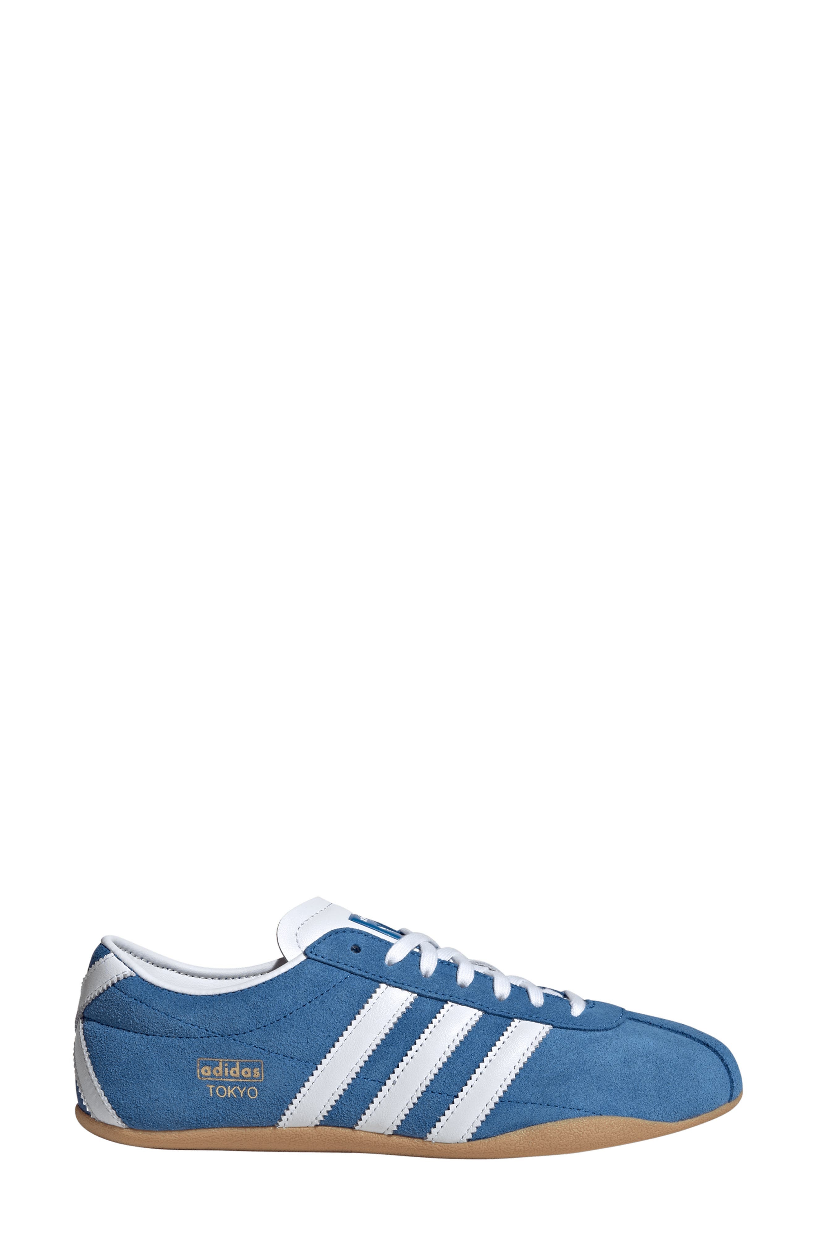 adidas Tokyo Low Top Suede Sneaker in Bluebird/White/Gum at Nordstrom - 3