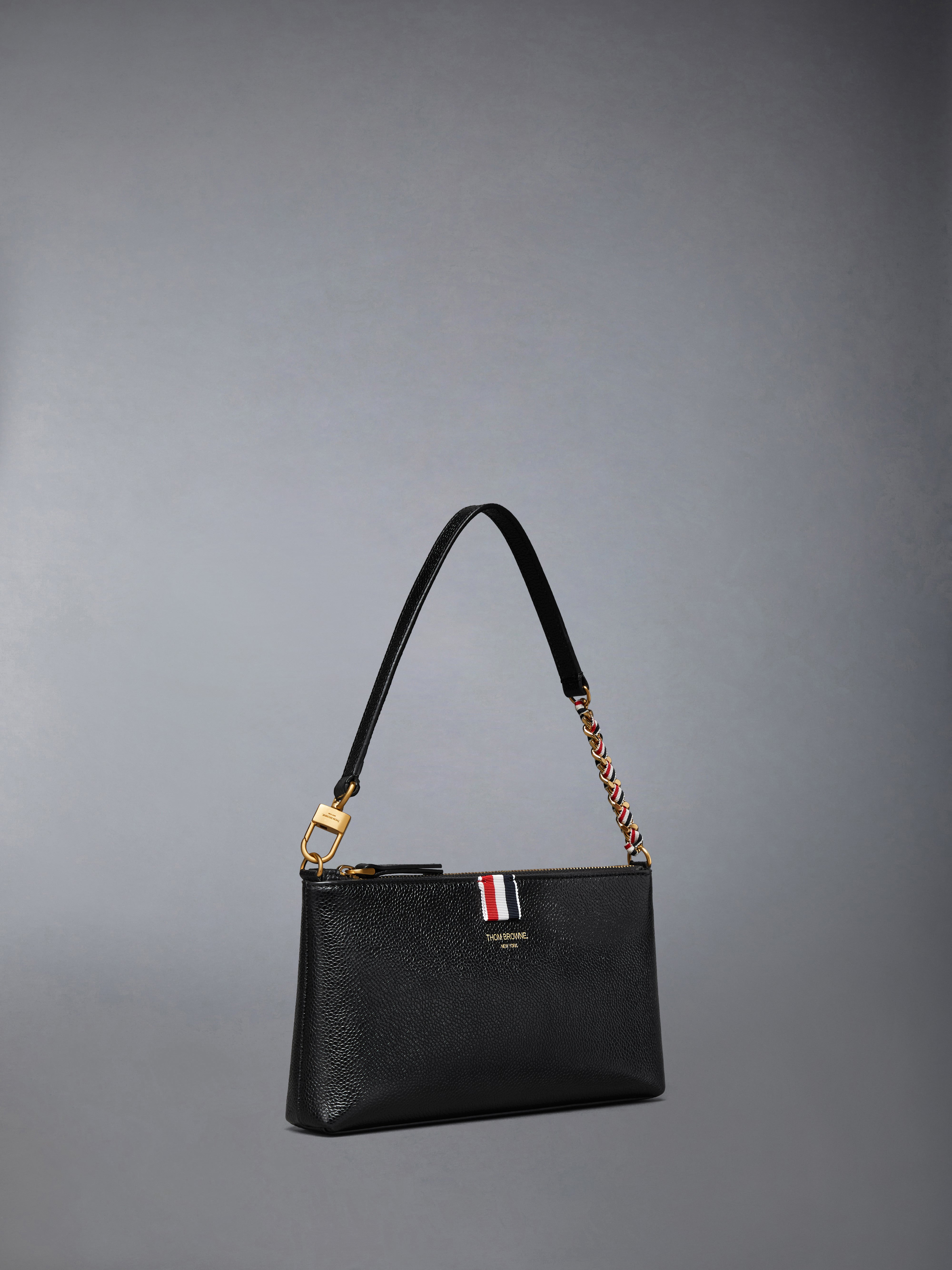 PEBBLE GRAIN ZIPPED MINI BAG - 2