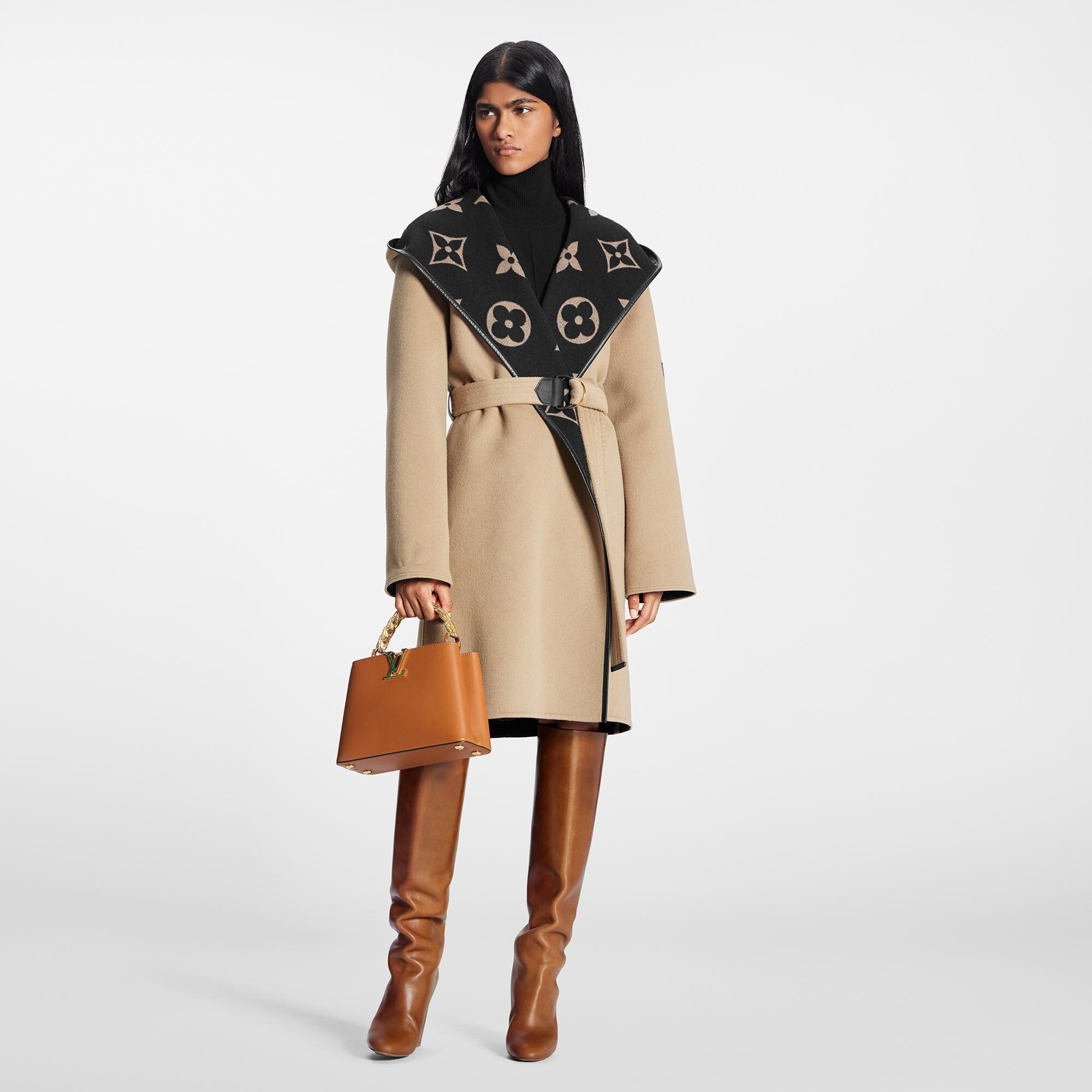 Signature Hooded Wrap Coat - 2