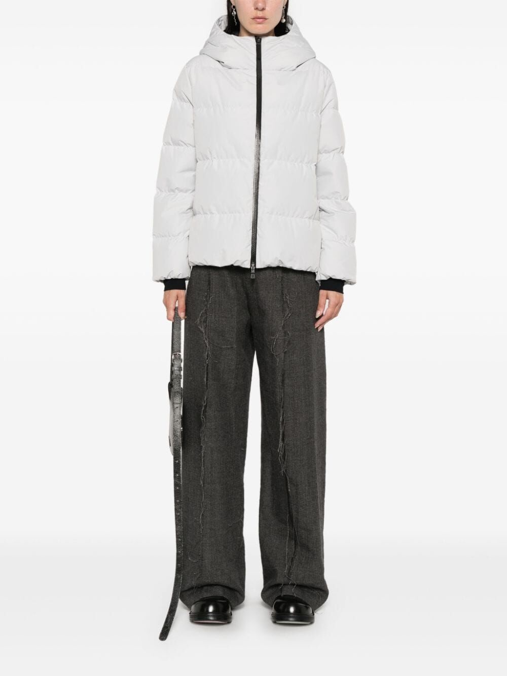 Herno Women Piumino Corto Con Cappuccio E Zip - 5