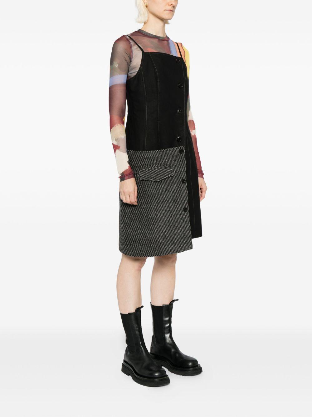 patchwork dress - 3