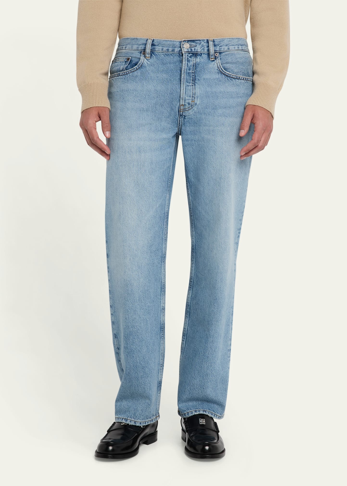 Men's Relaxed Cotton Denim Jeans - 4