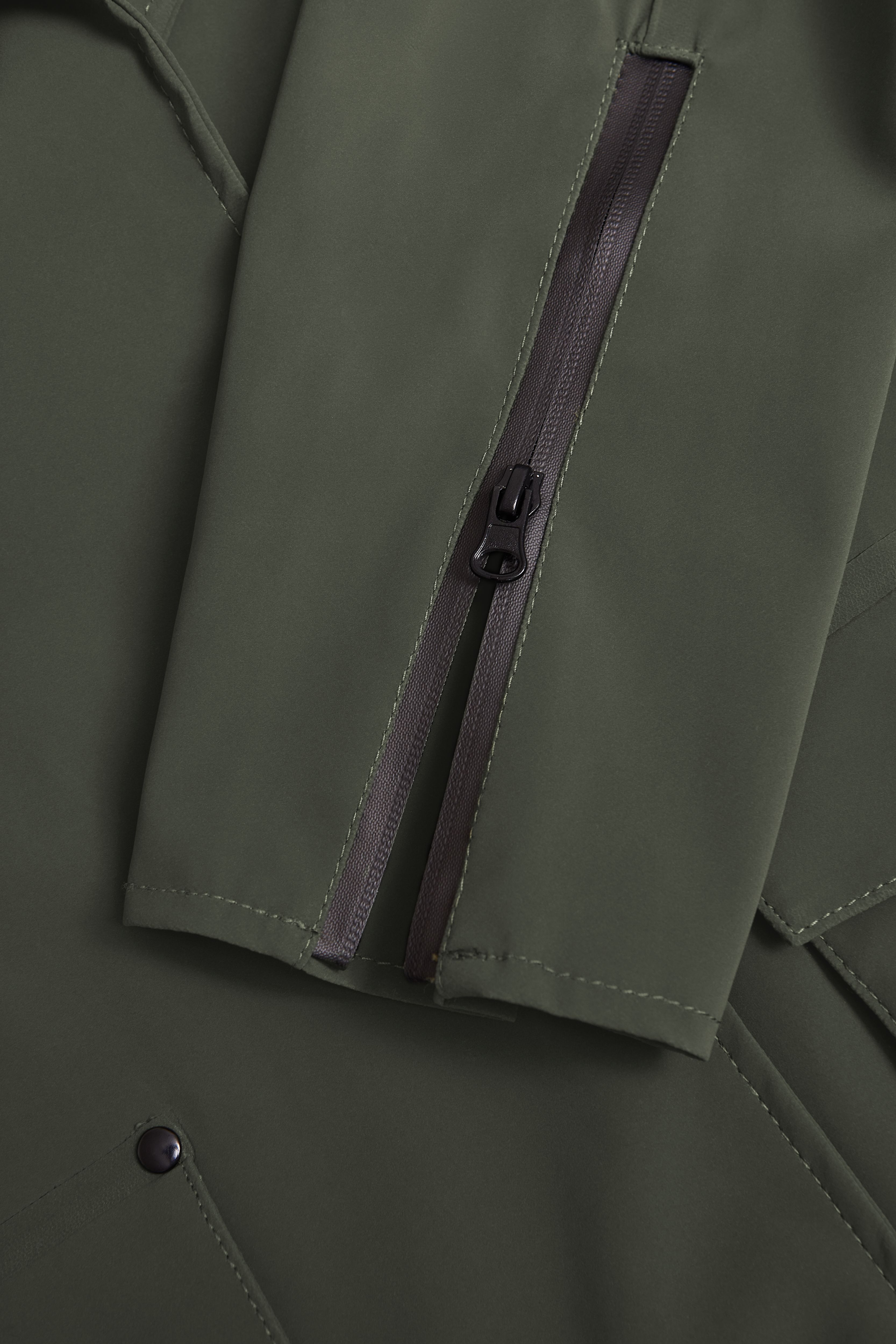 Kista Matte Trench Coat Dark Green - 9