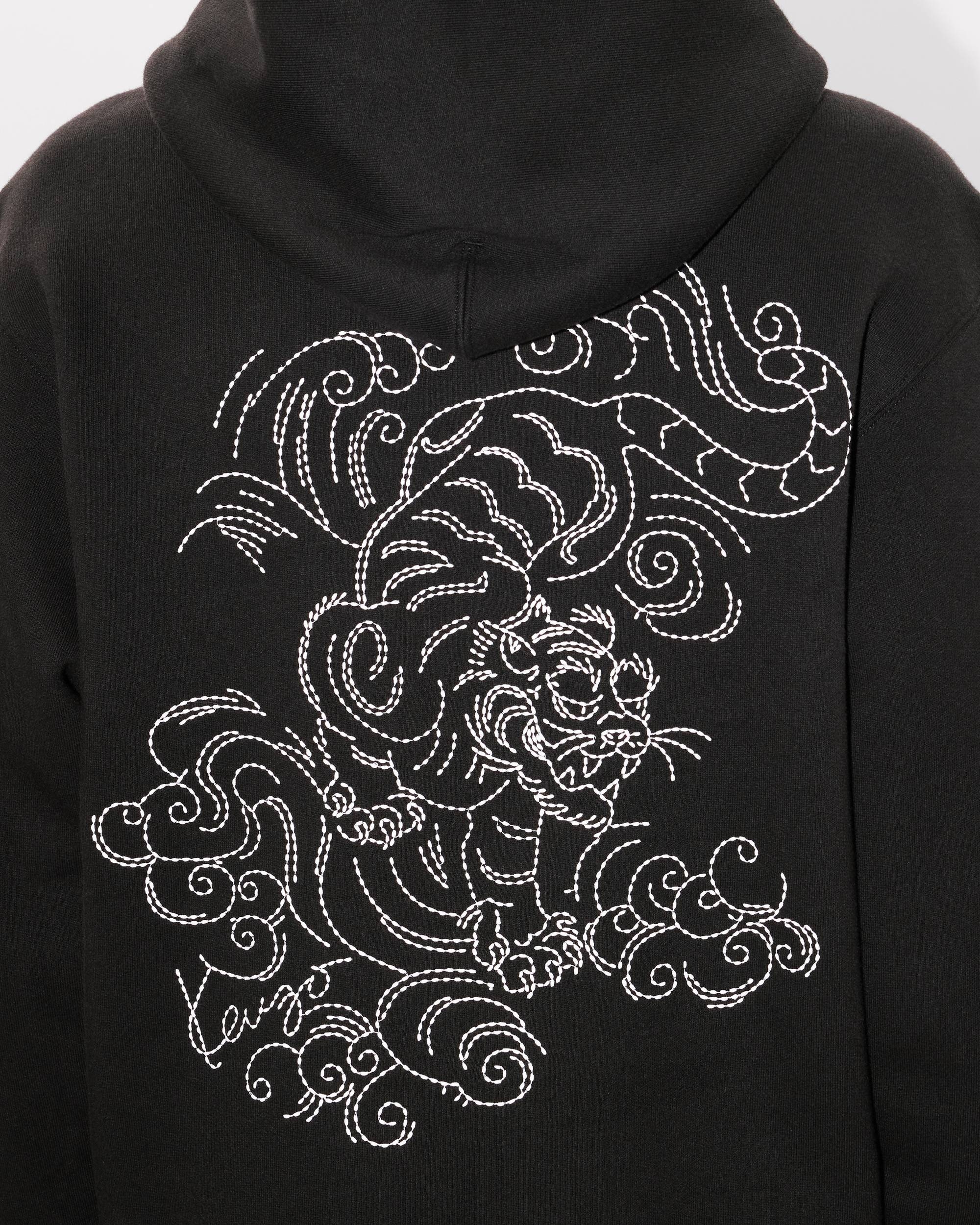 KENZO｜ (FE6 8SW106 4MF 99J) KENZO 'KENZO Star Tiger' embroidered hoodie | REVERSIBLE