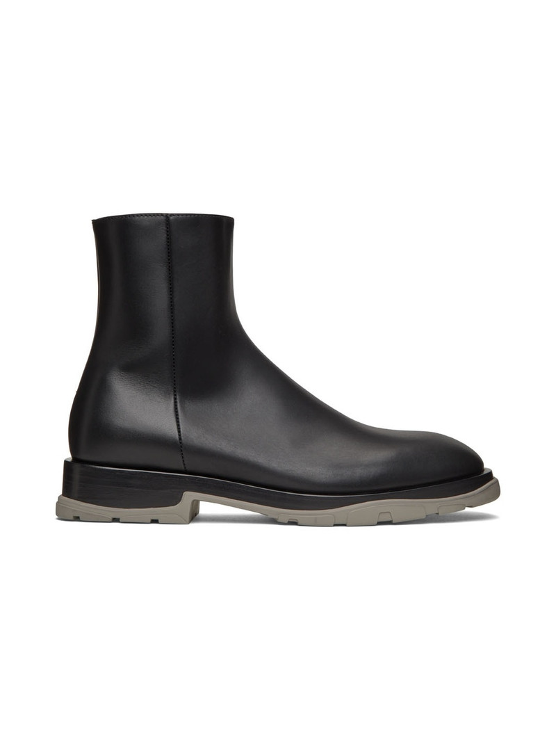 ankle-length leather boots - 1