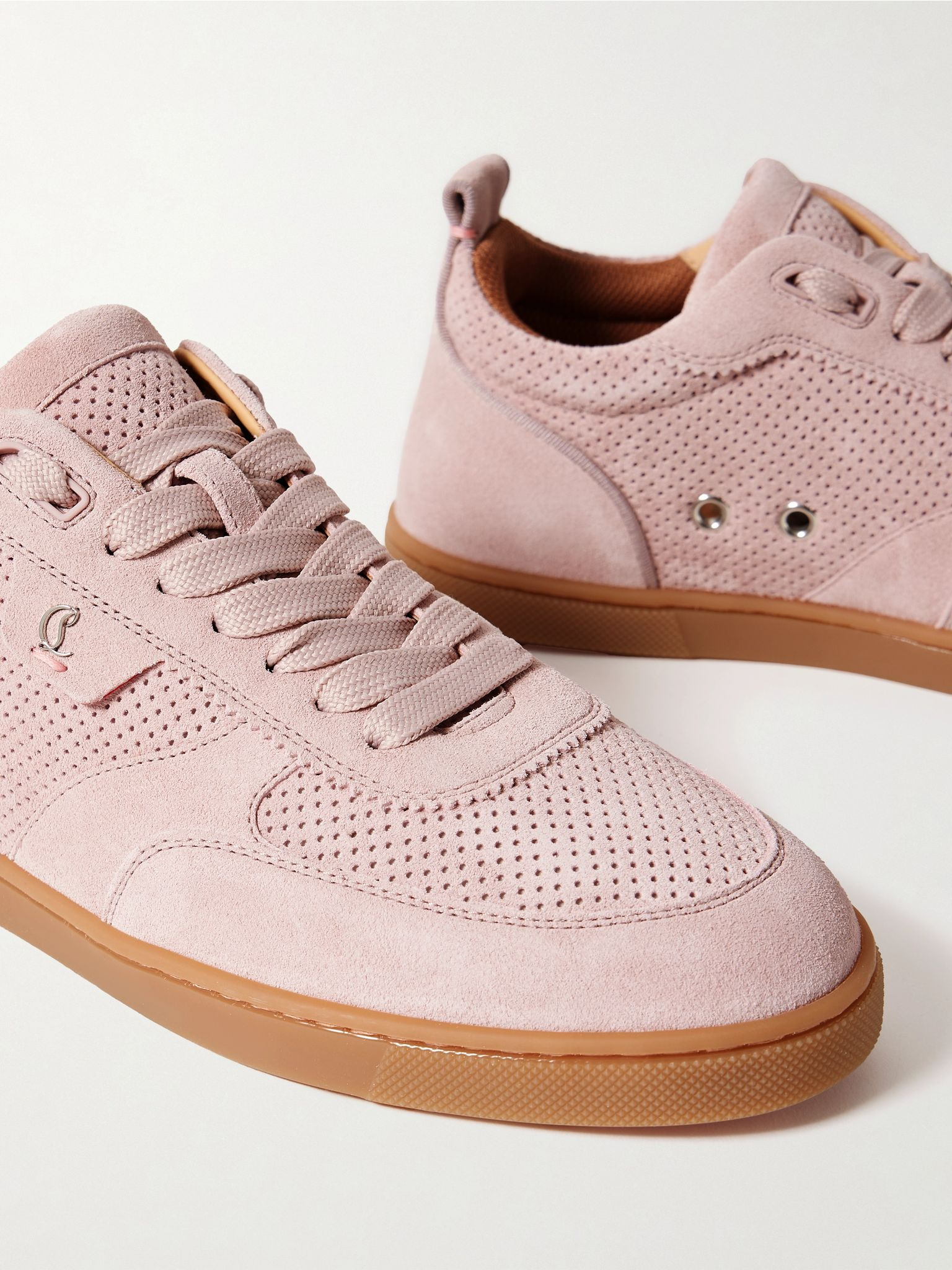 Tutti Rui Donna perforated suede sneakers Antique rose - 4