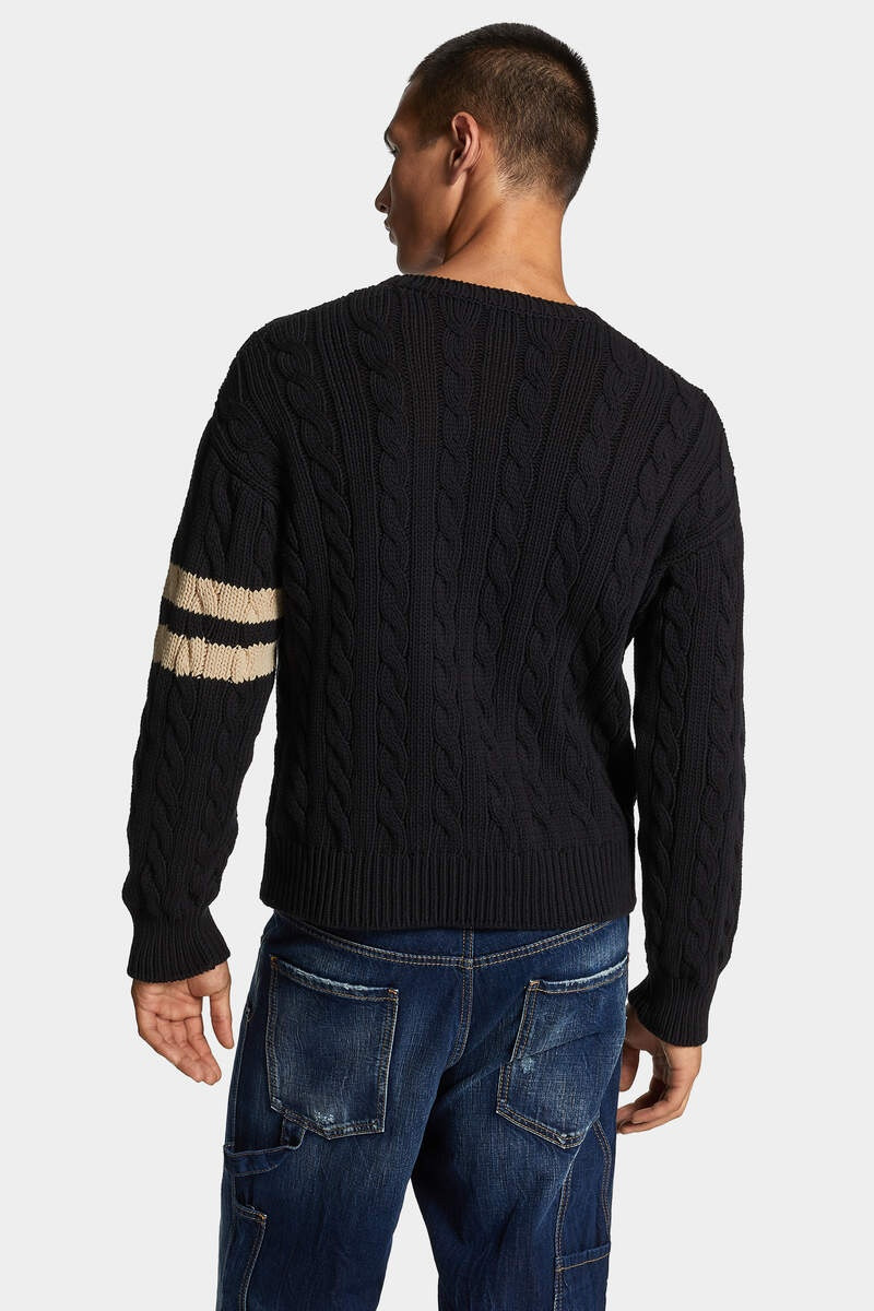 DENIM DETAIL KNIT PULLOVER 4