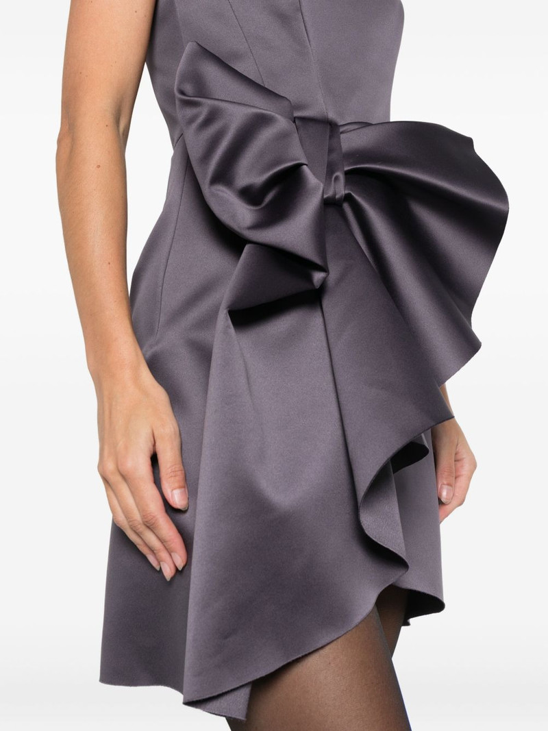 bow-embellishment mini dress 5