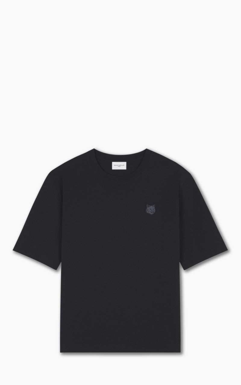 Maison Kitsuné BOLD FOX HEAD PATCH OVERSIZE T-SHIRT BLACK