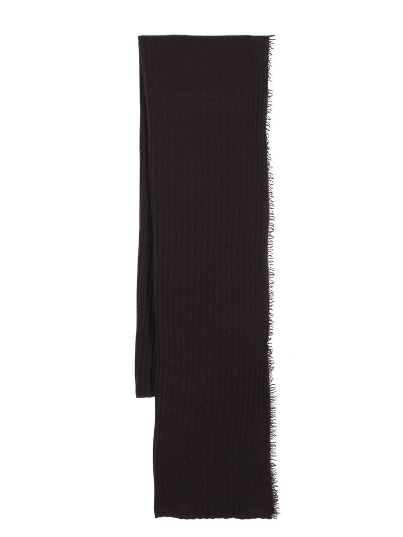 knitted virgin wool-cashmere blend scarf 1