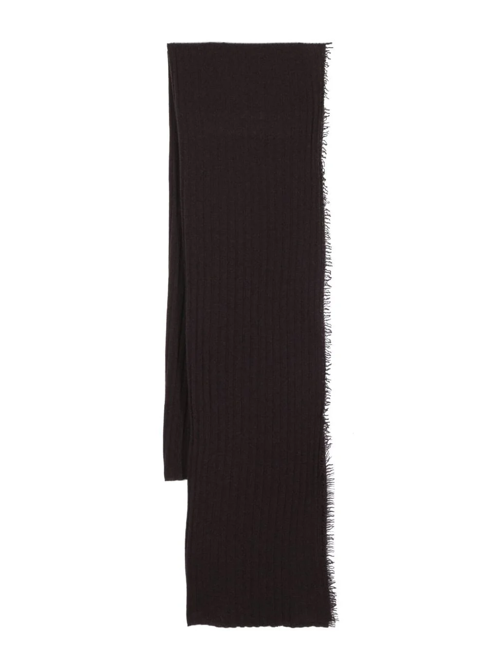 knitted virgin wool-cashmere blend scarf - 1