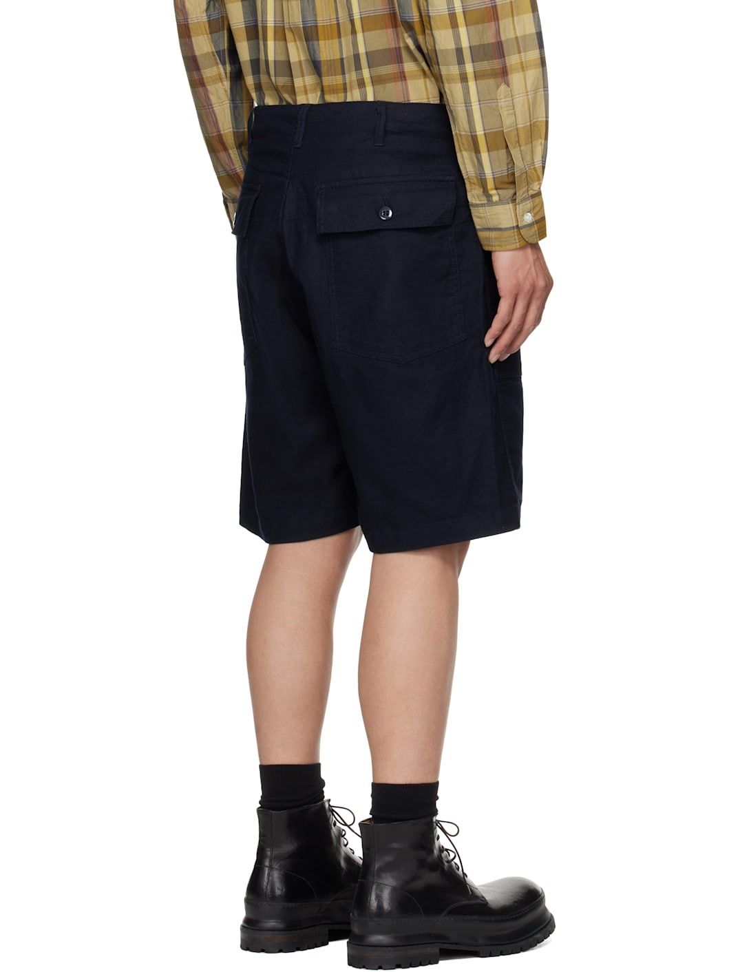 Navy Fatigue Shorts - 3