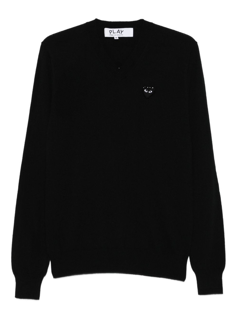 logo-patch sweater 1