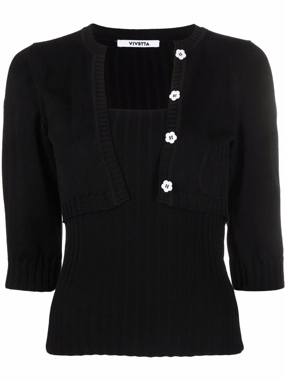 layered two-piece jumper - 1