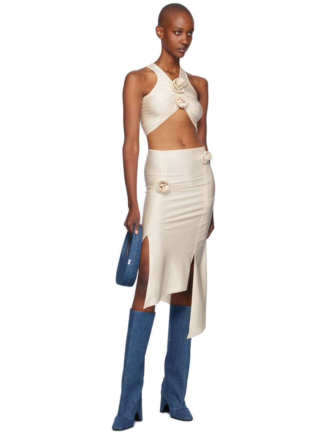 Blue Denim Bridge Tall Boots - 5