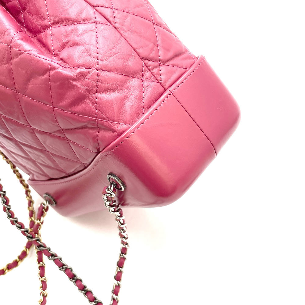 Chanel No. 26 Magenta Pink Gabrielle Backpack Small A94485 - 10