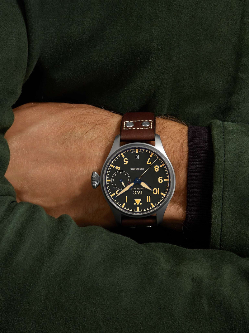 IWC Schaffhausen Big Pilot's Heritage Automatic 46.2mm Titanium and Leather Watch, Ref. No. IW501004 outlook