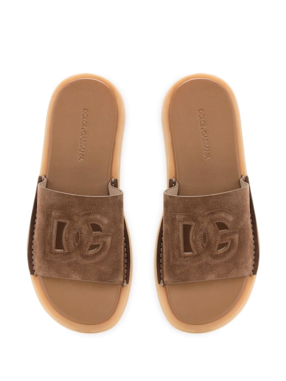 DG cut-out suede slides - 4