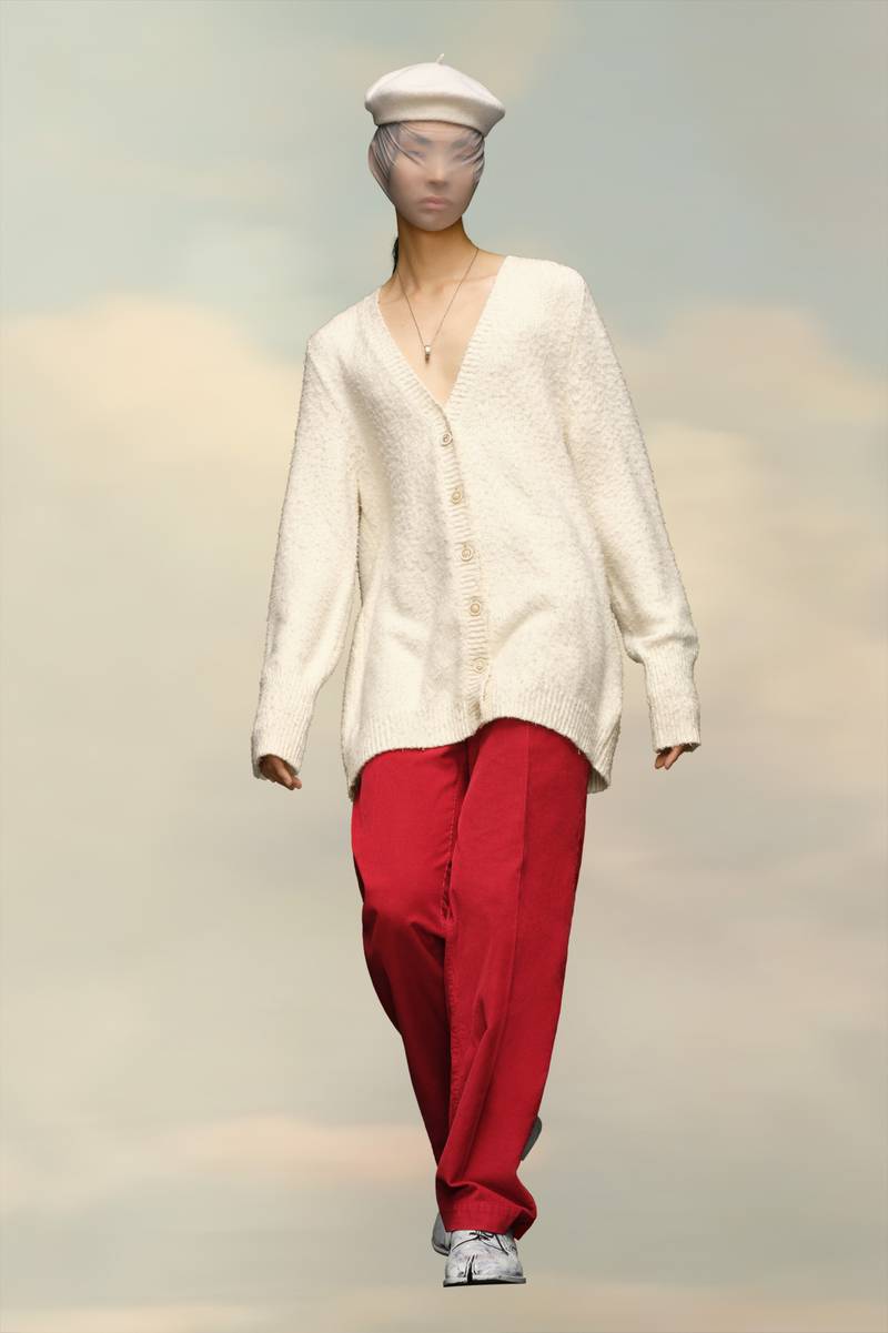 Maison Margiela Oversized Piled Cardigan outlook