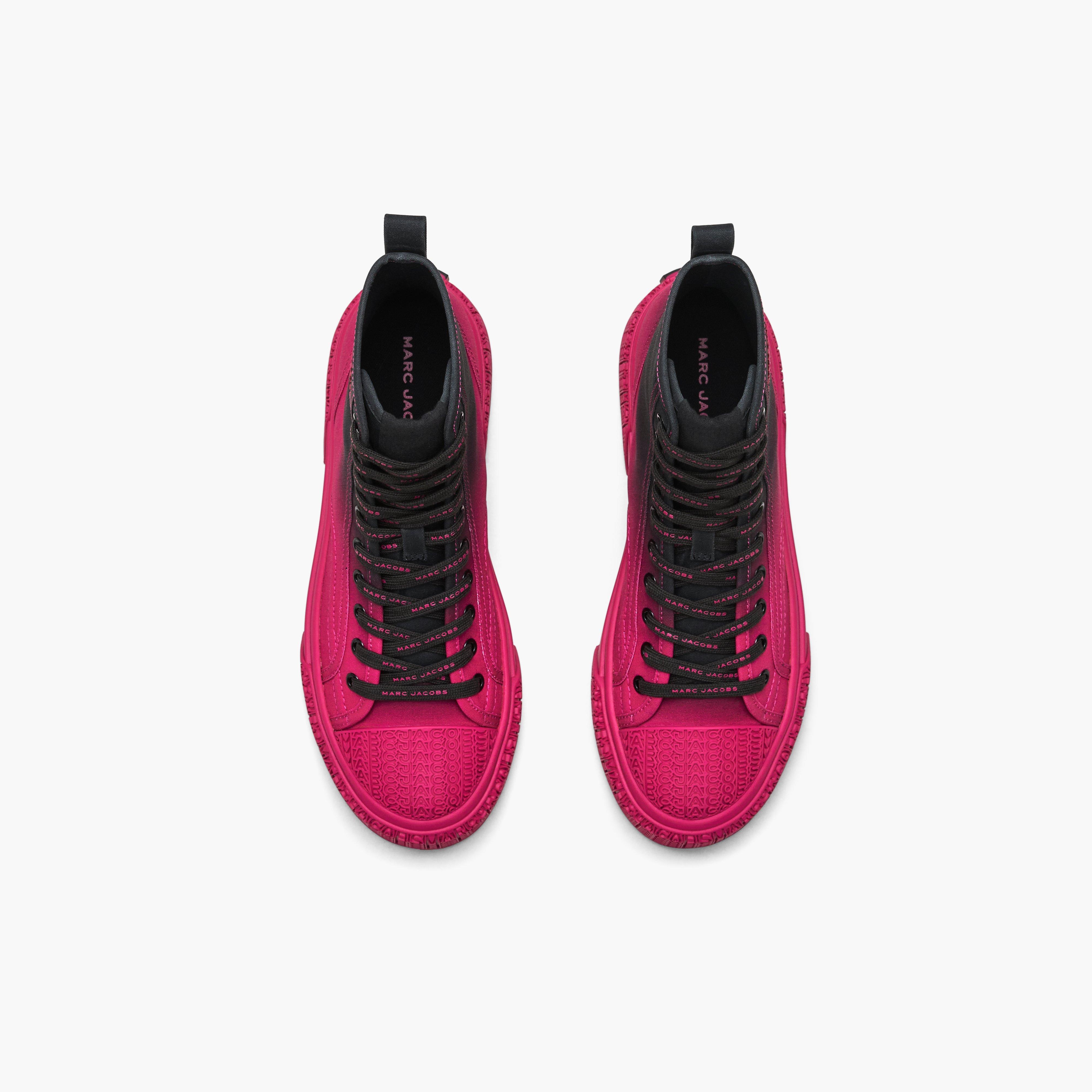★MARC JACOBS★ Ombre High Top SneakerBlackHot Pink MS4AA240 Marc Jacobs THE OMBRE HIGH TOP SNEAKER | REVERSIBLE