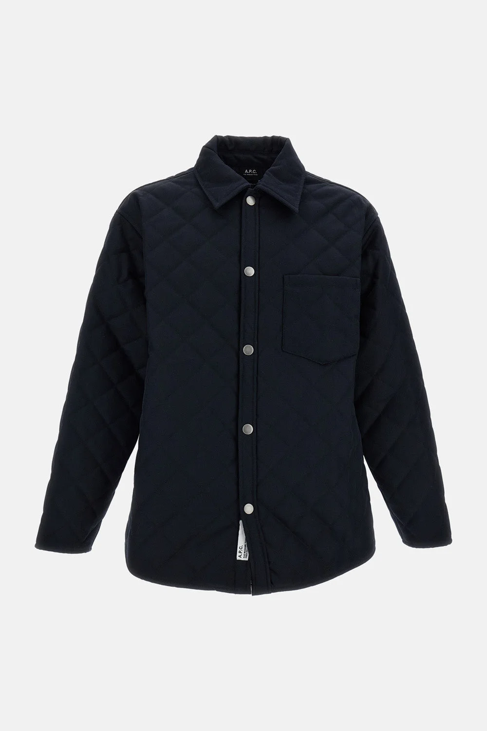 A.P.C. Men Georges Quilted Wool Blend Jacket - 1