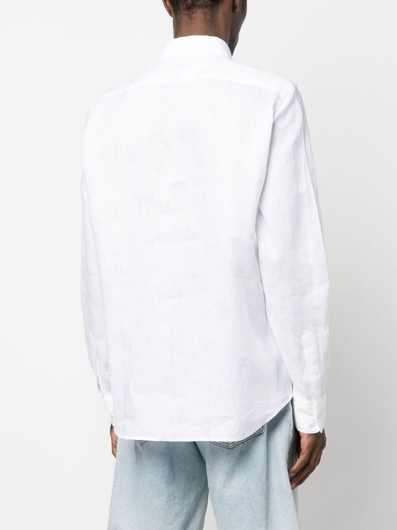 long-sleeve linen shirt - 4